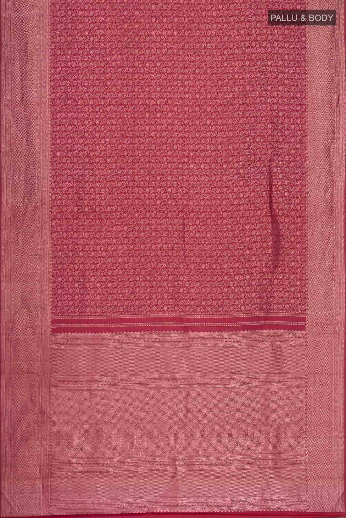 Maroon Kanchipuram Silk Saree