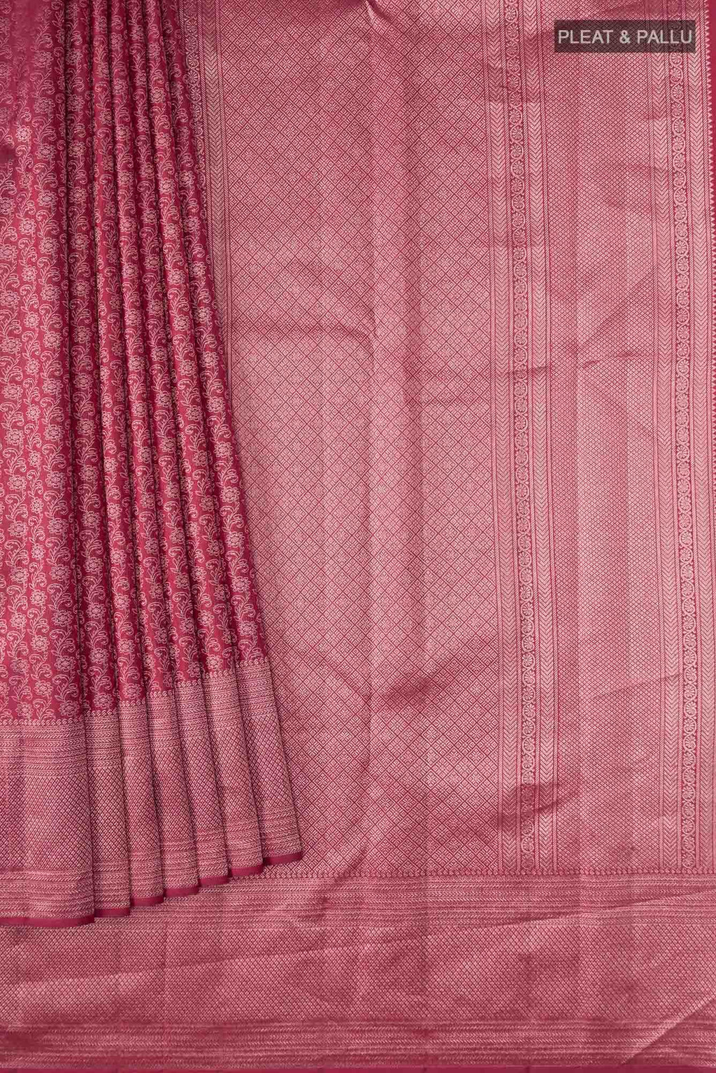 Maroon Kanchipuram Silk Saree