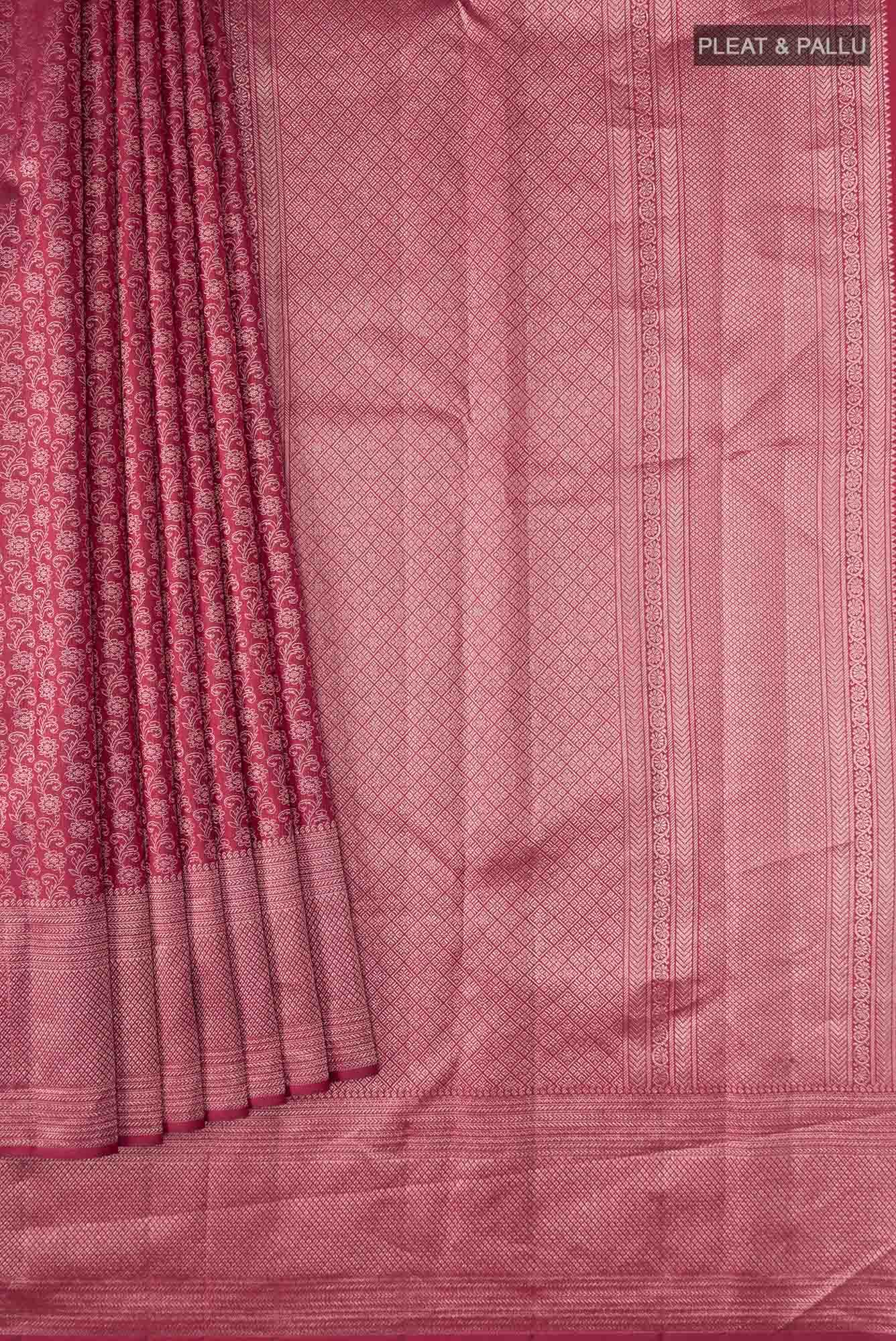 Maroon Kanchipuram Silk Saree