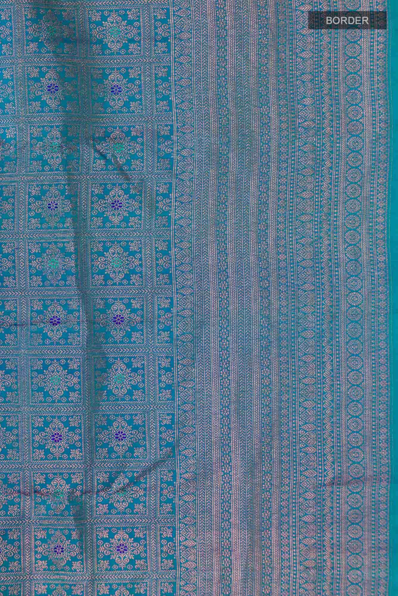Blue Kanchipuram Silk Saree