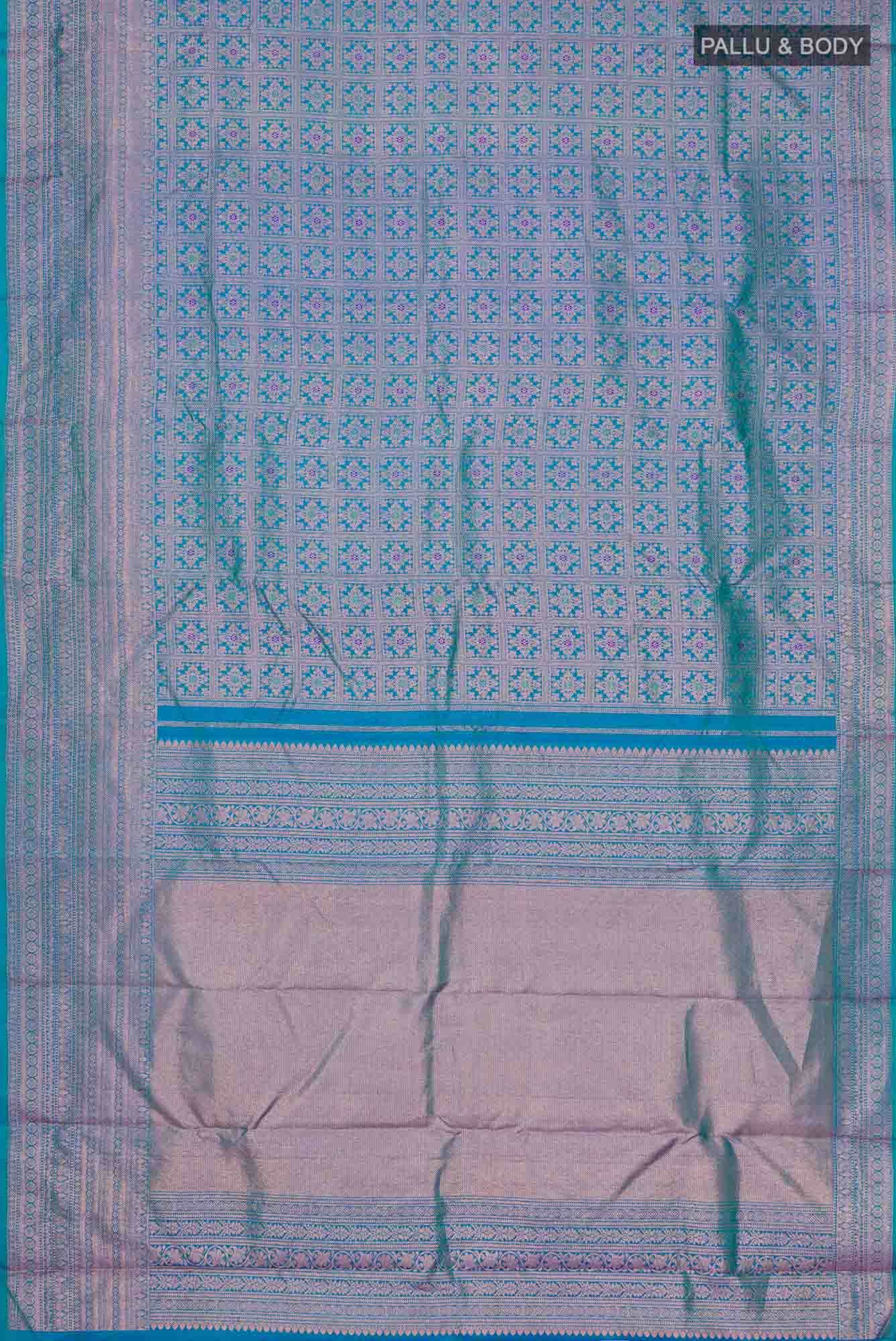 Blue Kanchipuram Silk Saree