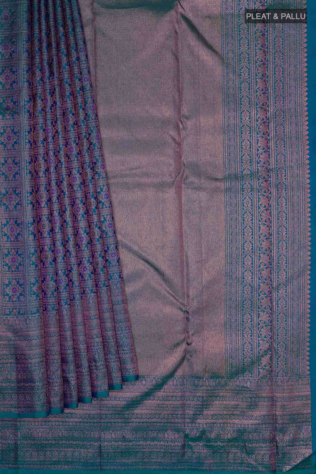Blue Kanchipuram Silk Saree