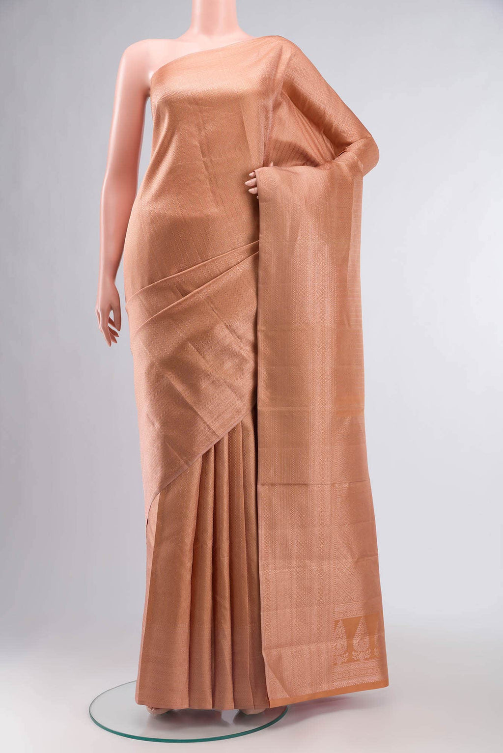 Brown Kanchipuram Silk Saree