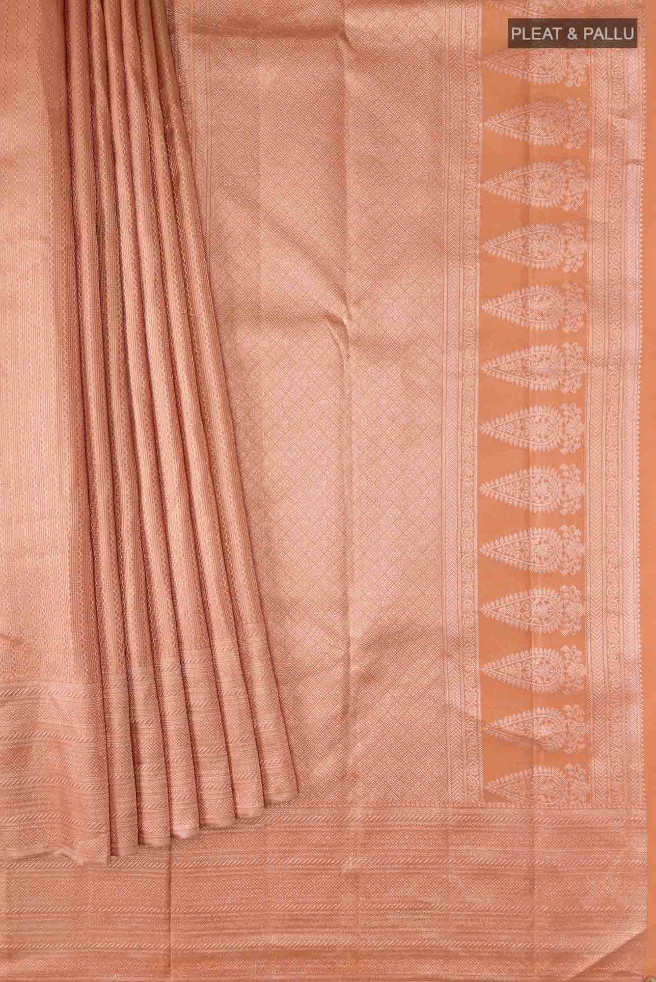 Brown Kanchipuram Silk Saree