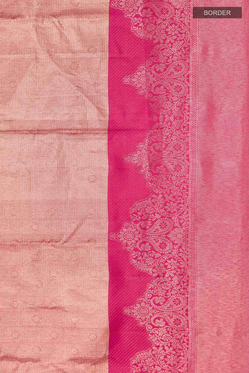 Peach Kanchipuram Silk Saree