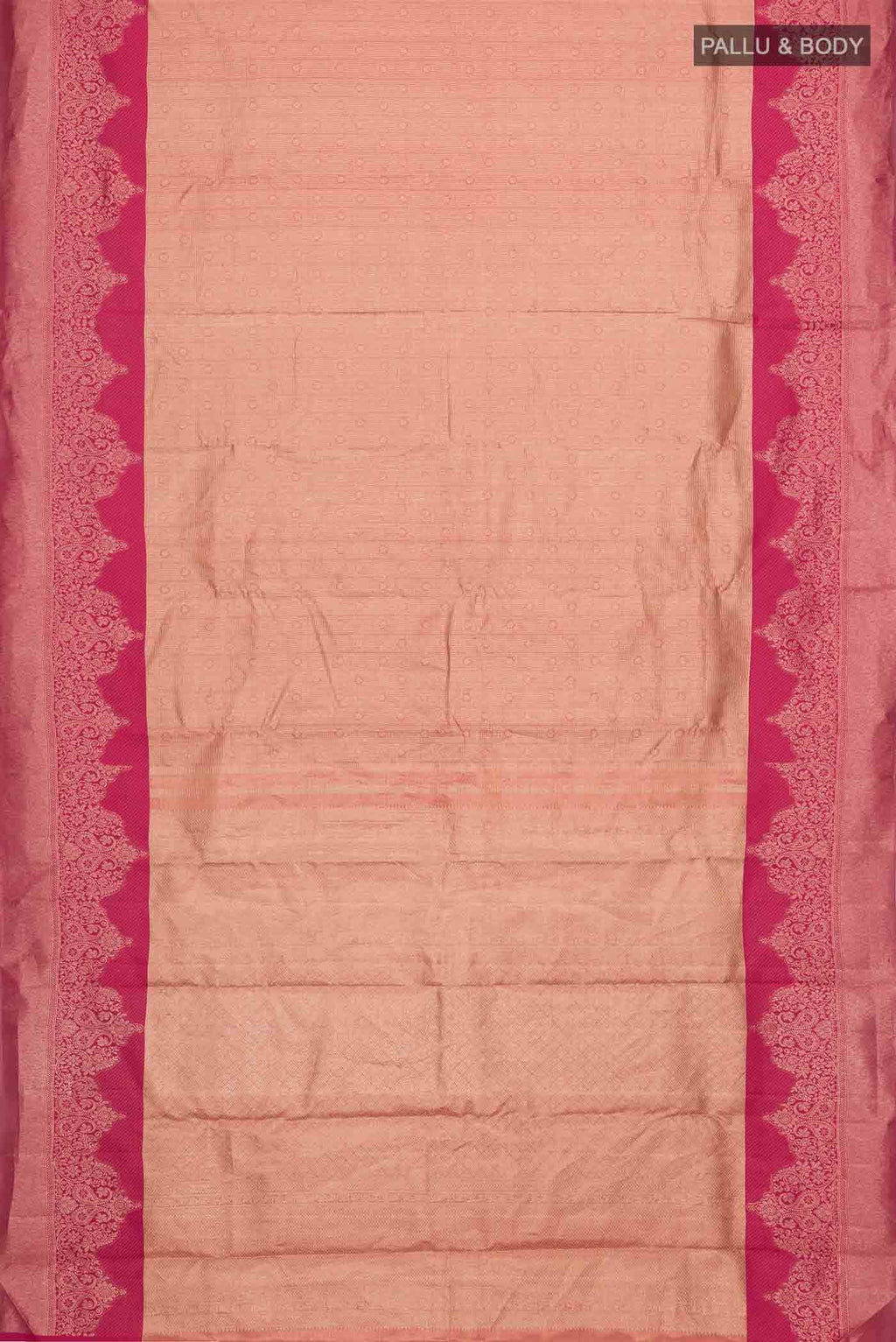 Peach Kanchipuram Silk Saree