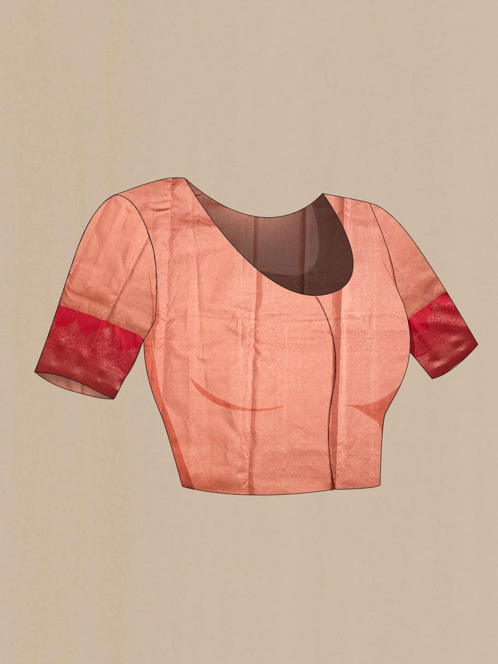 Orange with Gold Dual Tone Kanchipuram Tissue Silk Saree