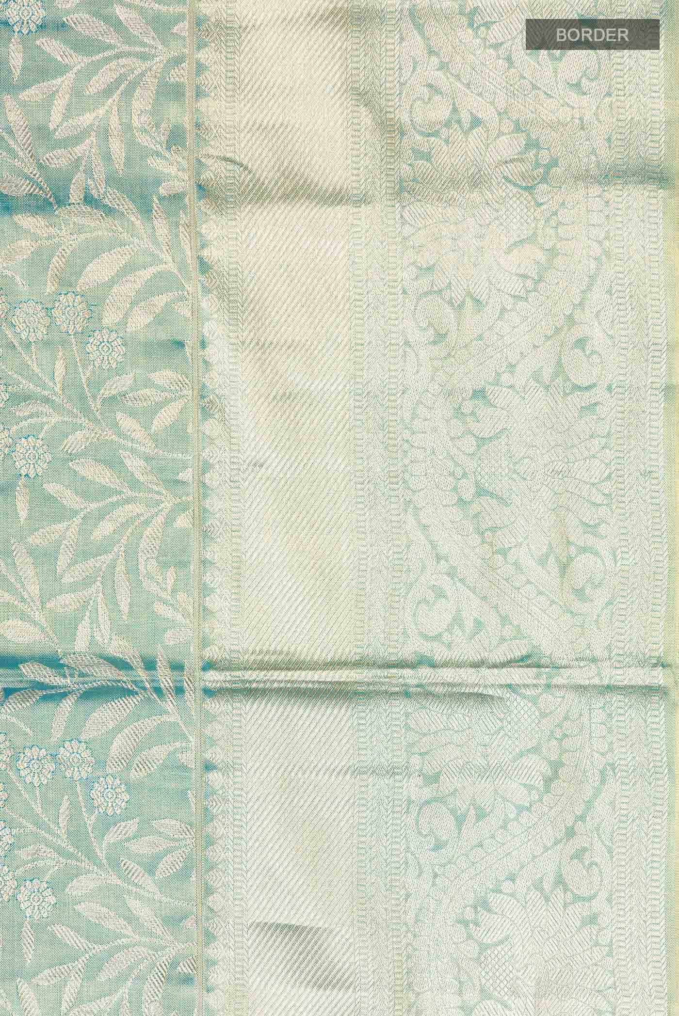 Blue Kanchipuram Tissue Silk Saree