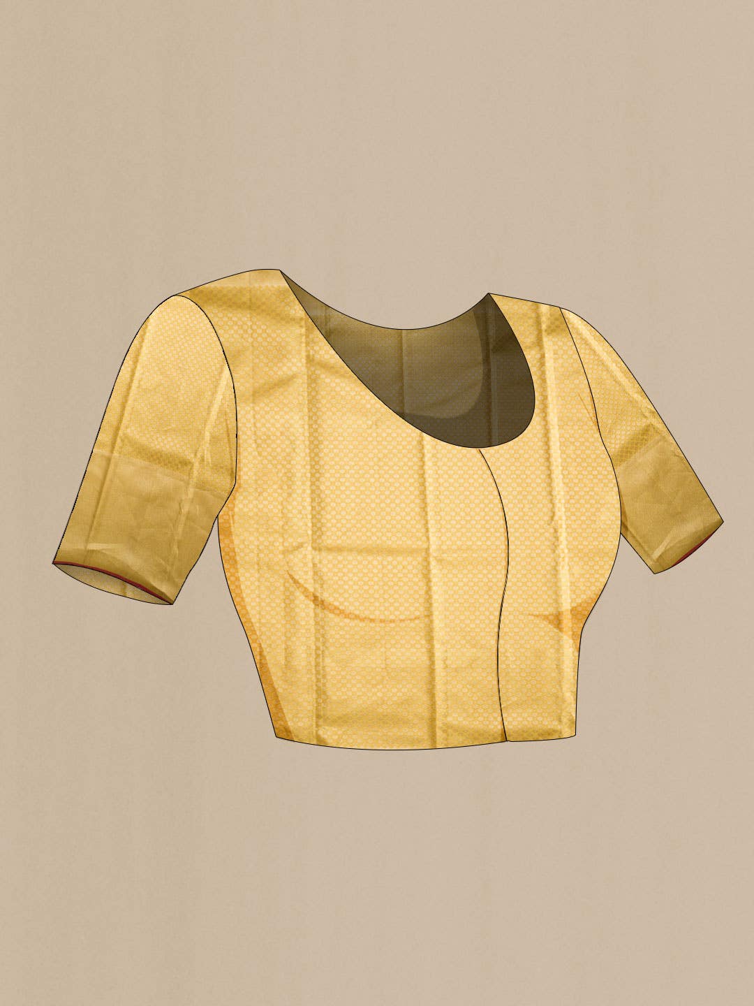 Gold Kanchipuram Silk Saree