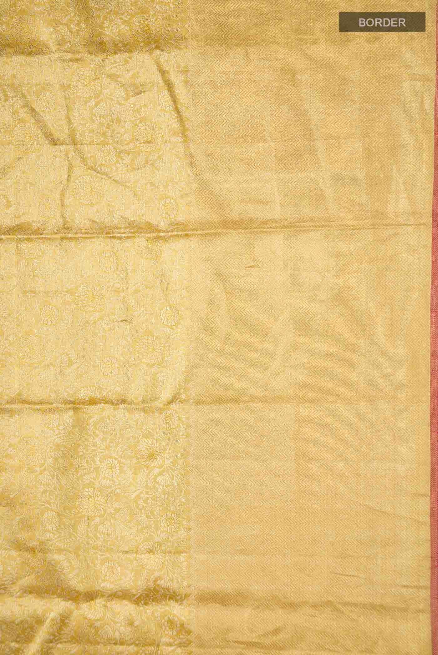 Gold Kanchipuram Silk Saree