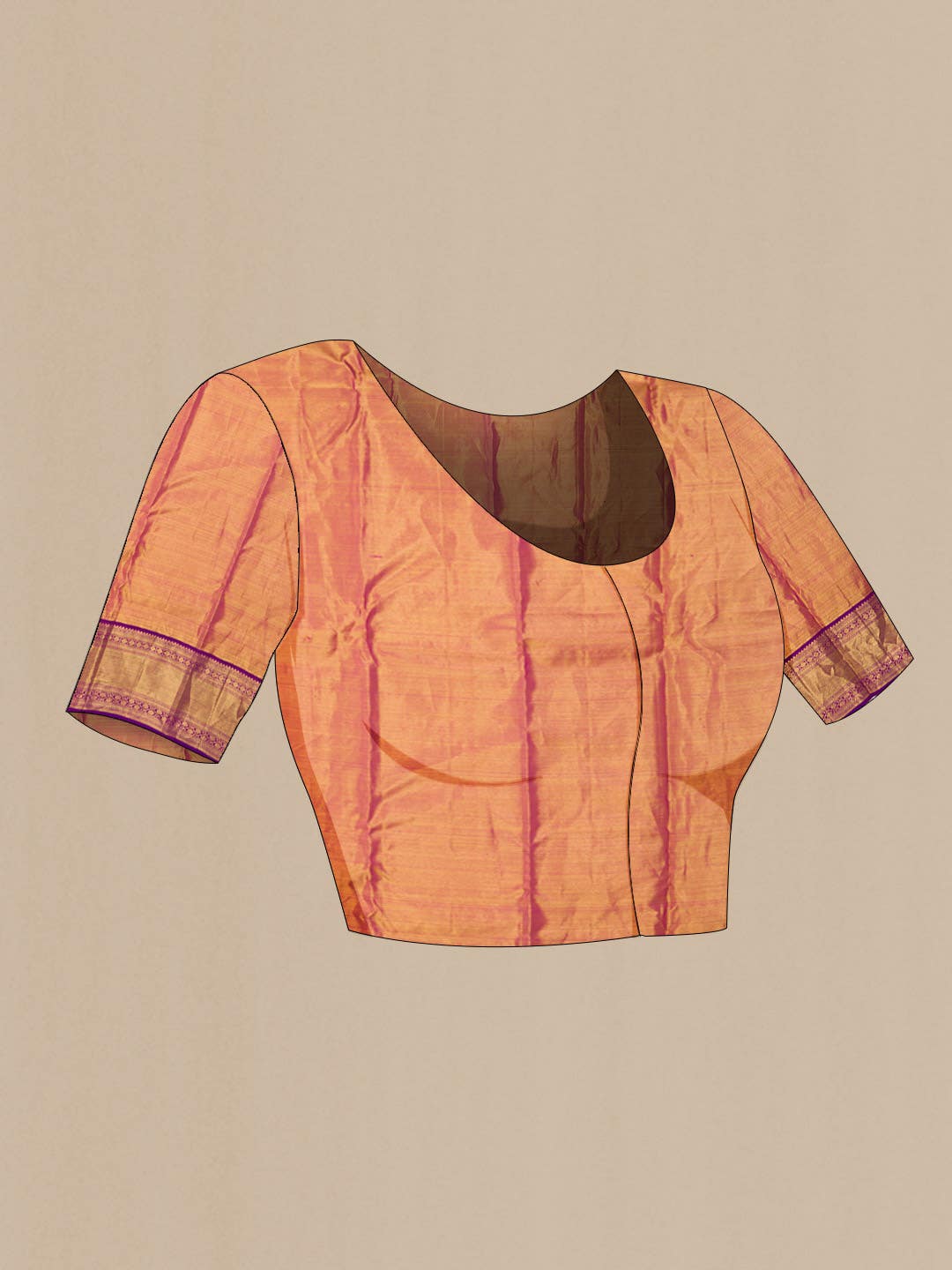 Gold Kanchipuram Silk Saree