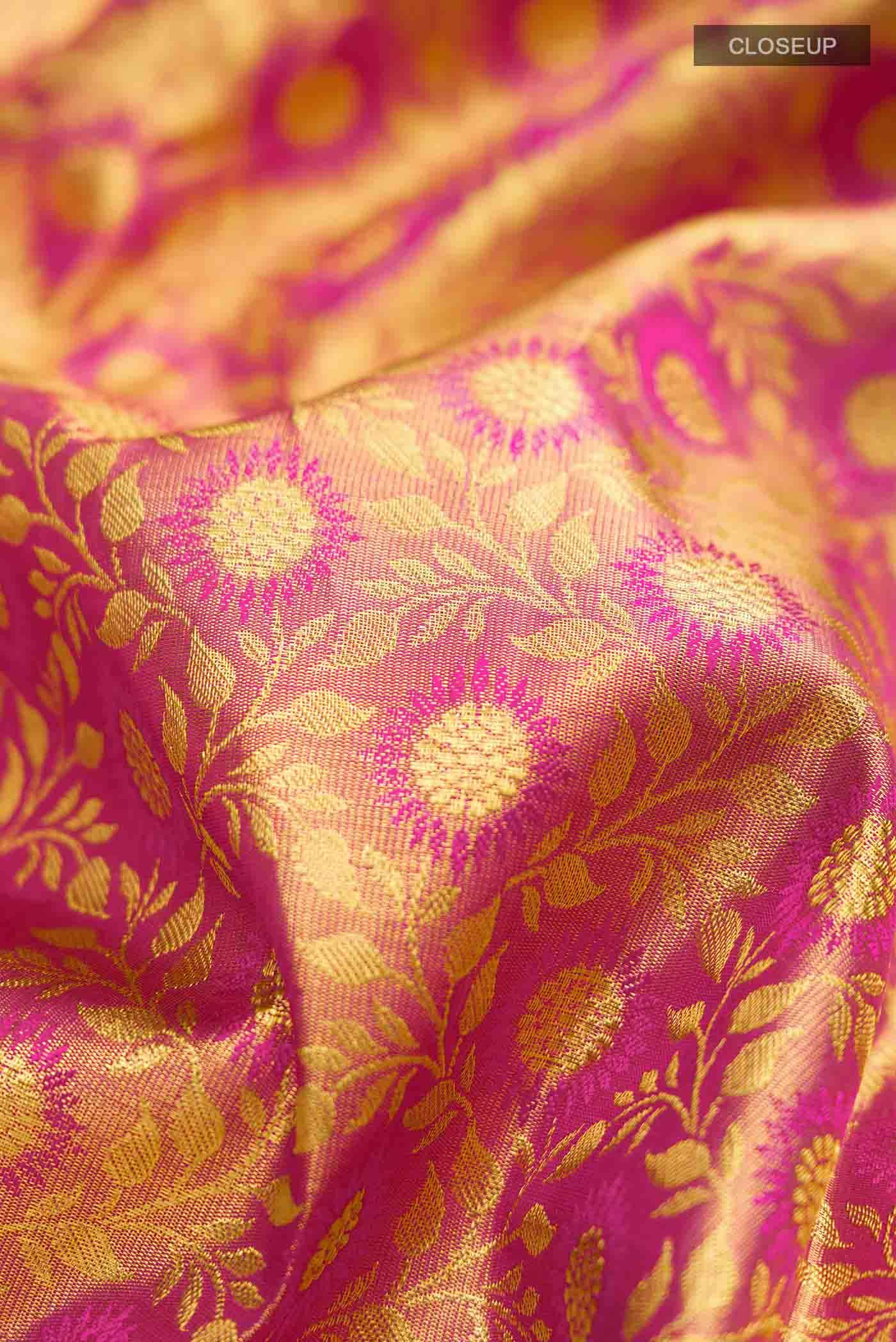 Gold Kanchipuram Silk Saree