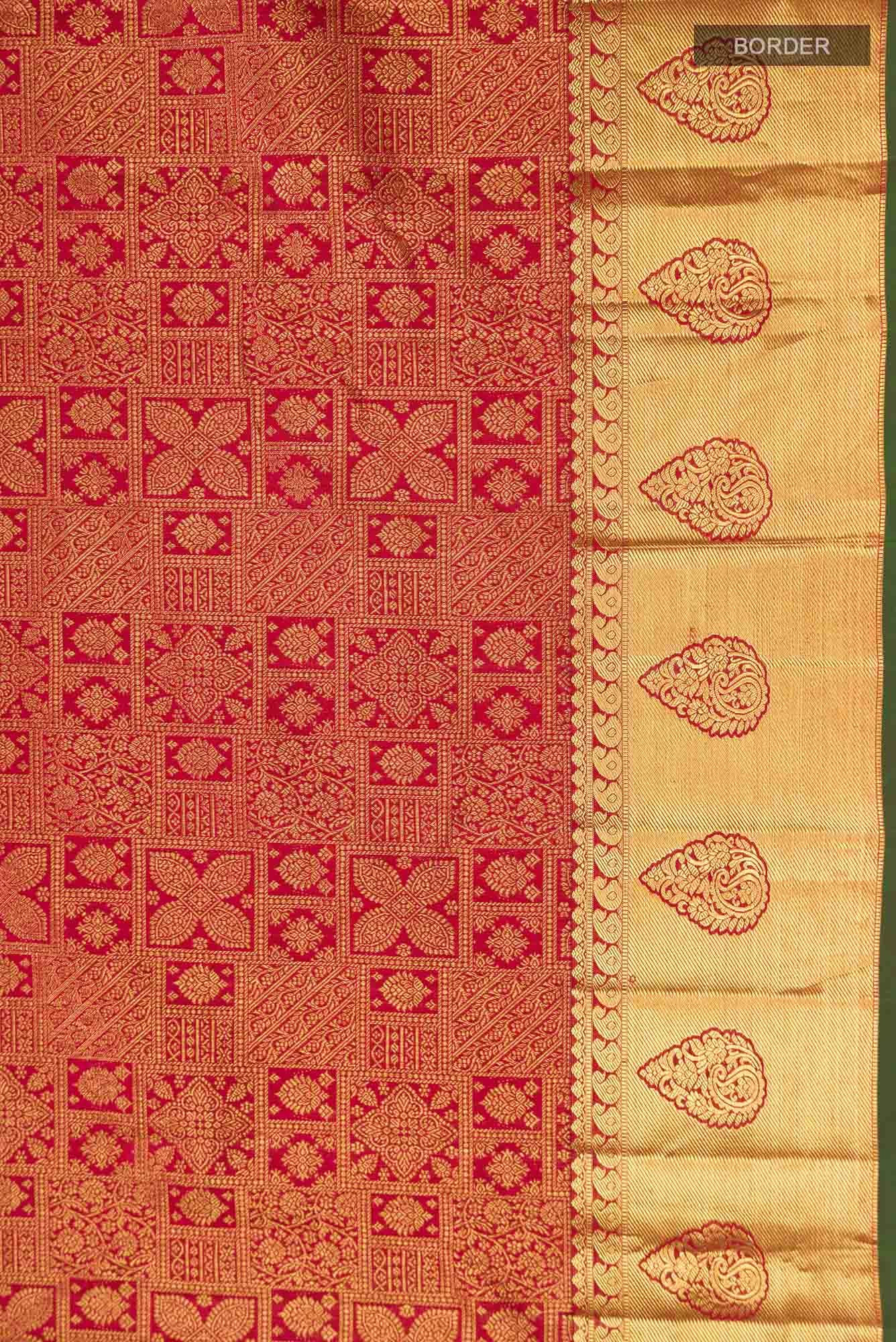 Maroon Kanchipuram Silk Saree