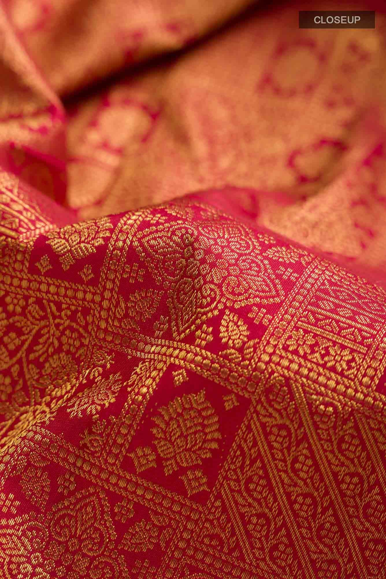 Maroon Kanchipuram Silk Saree