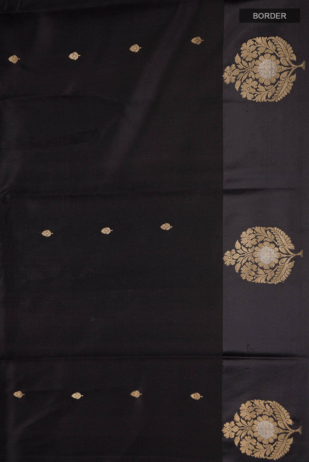 Black Banarasi Silk Saree