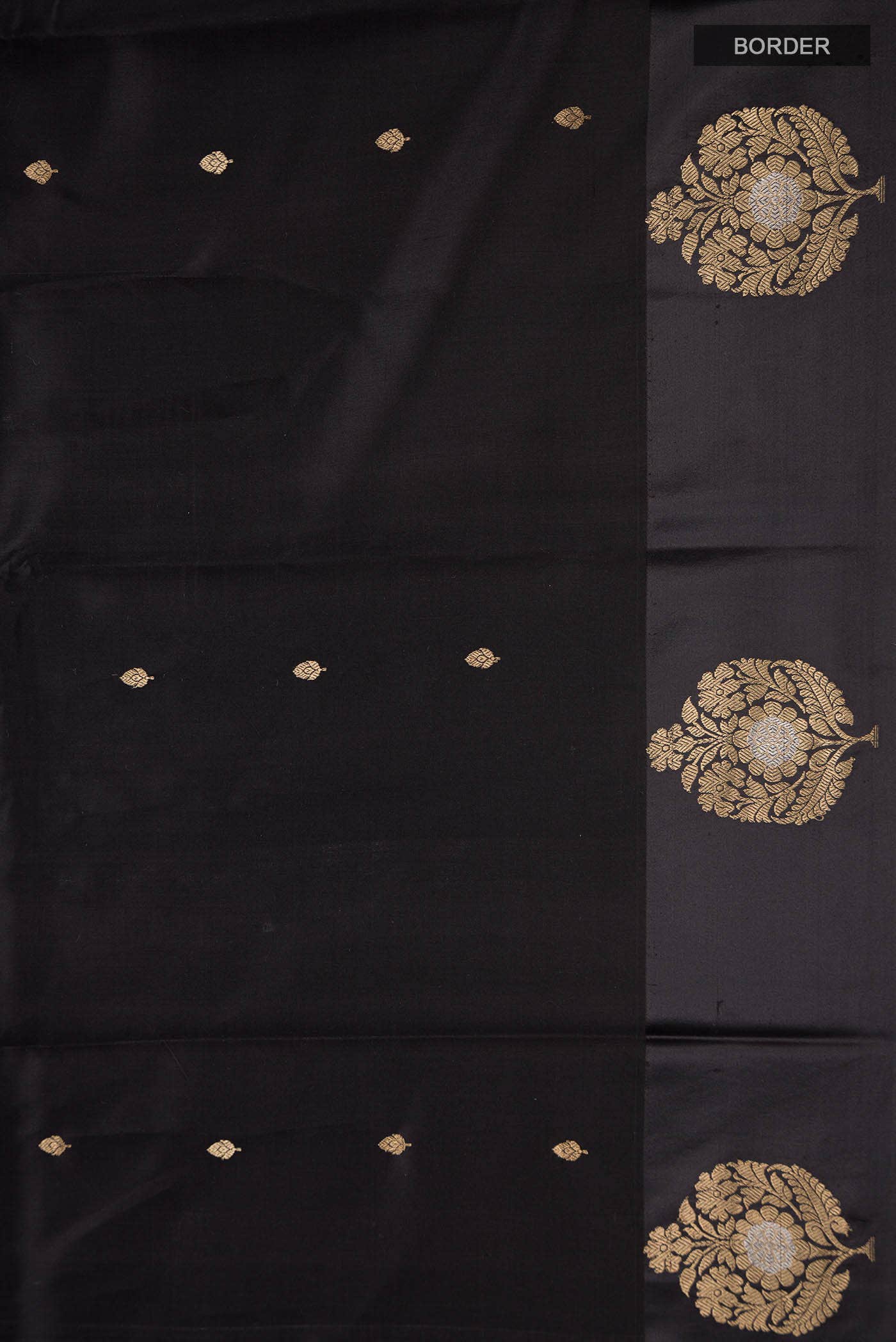 Black Banarasi Silk Saree
