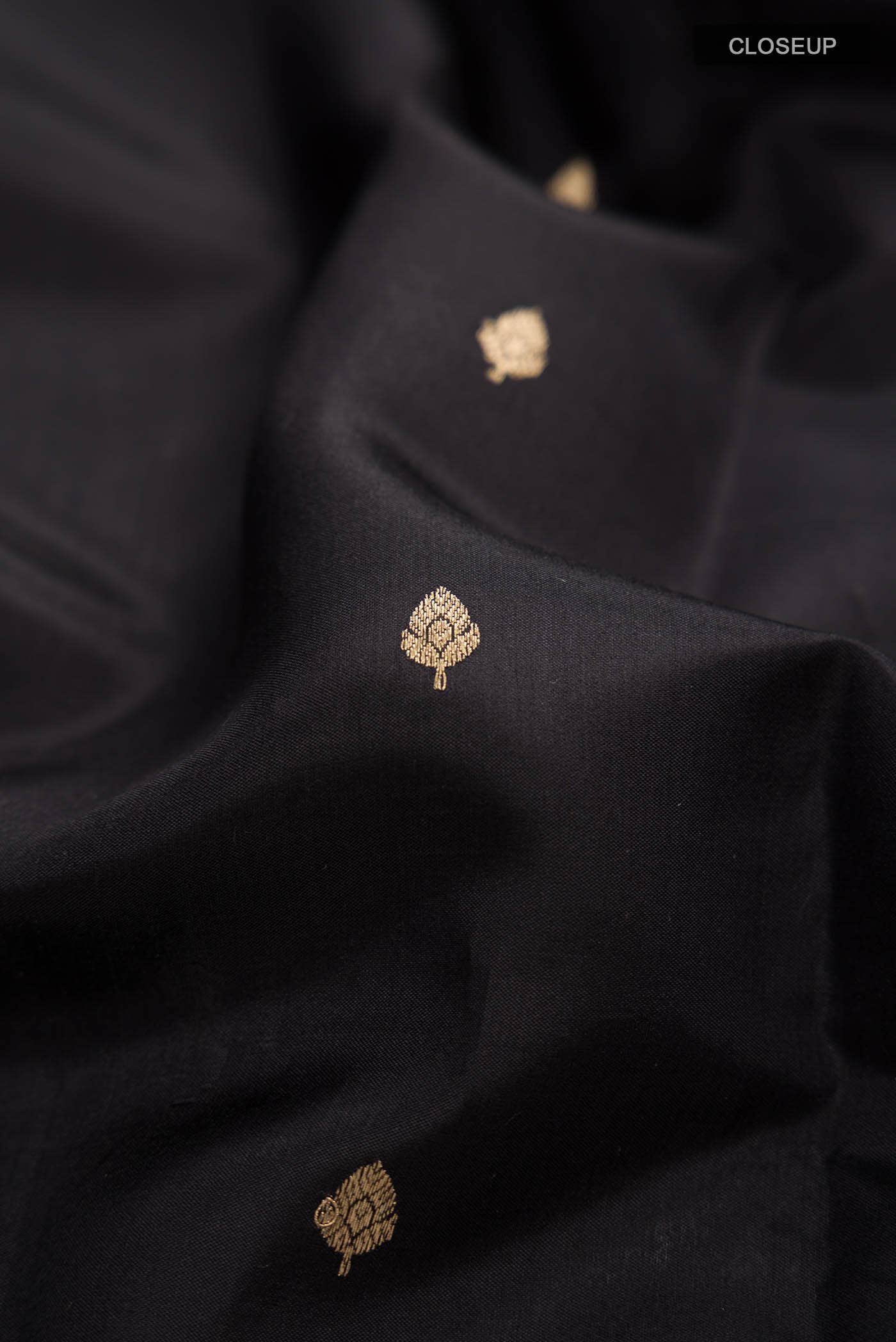 Black Banarasi Silk Saree