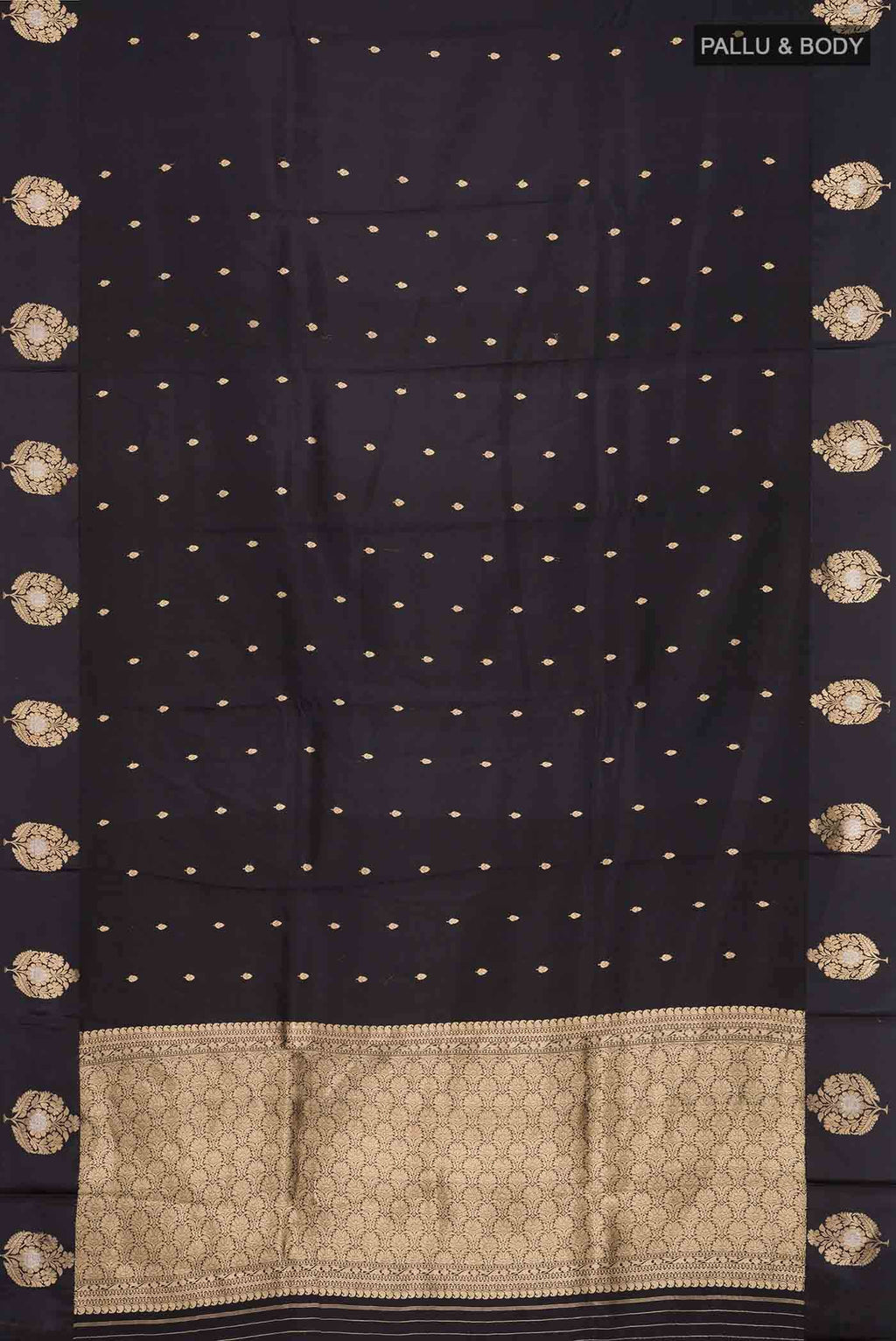 Black Banarasi Silk Saree