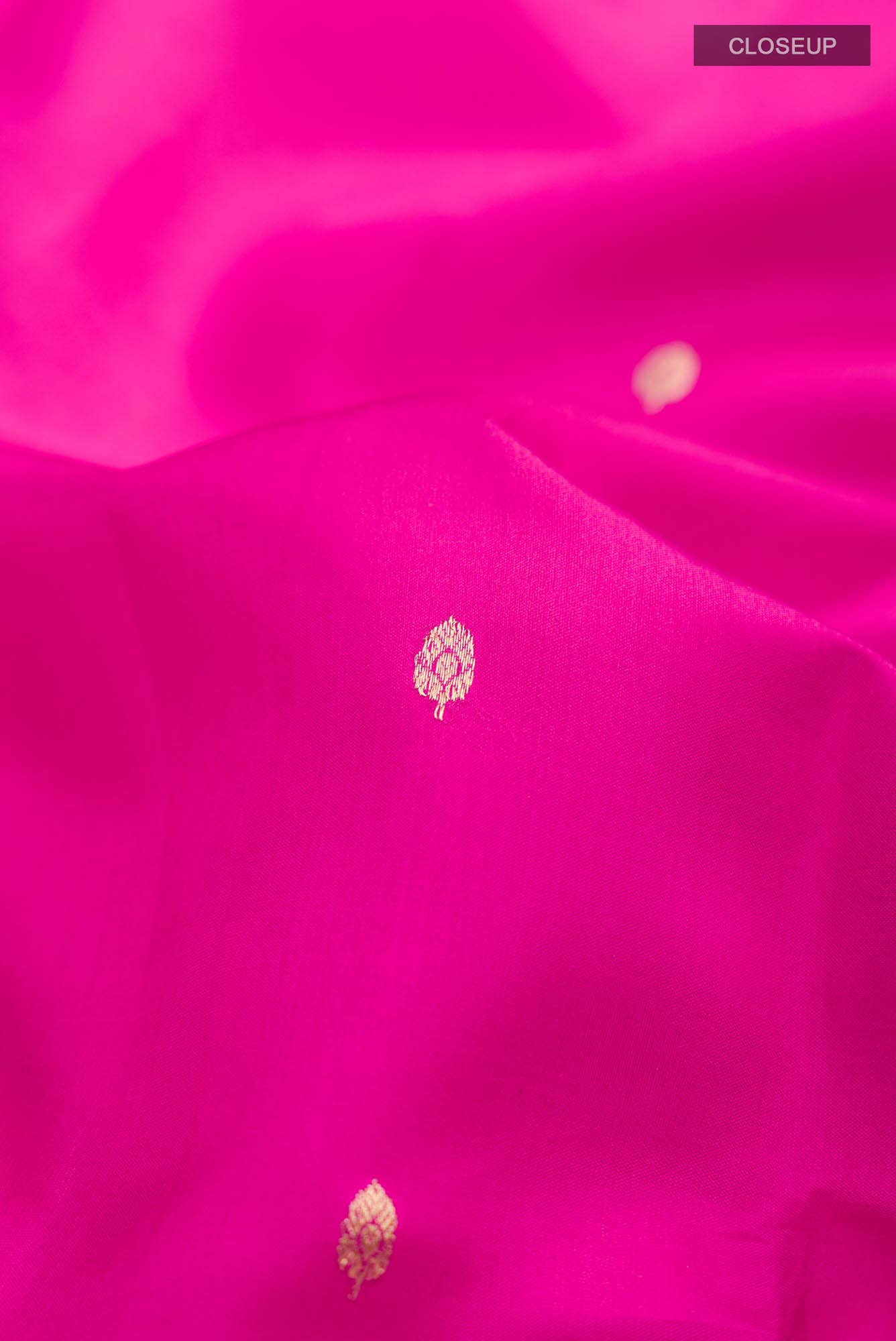 Rani Pink Banarasi Katan Silk Saree
