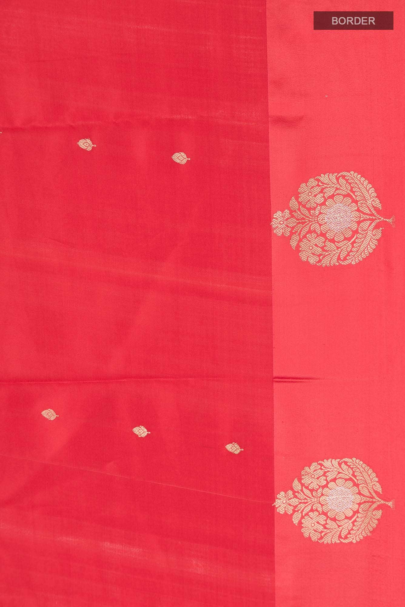 Red Banarasi Katan Silk Saree