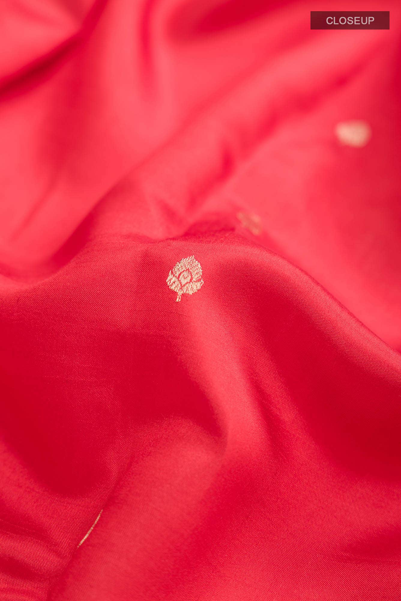 Red Banarasi Katan Silk Saree