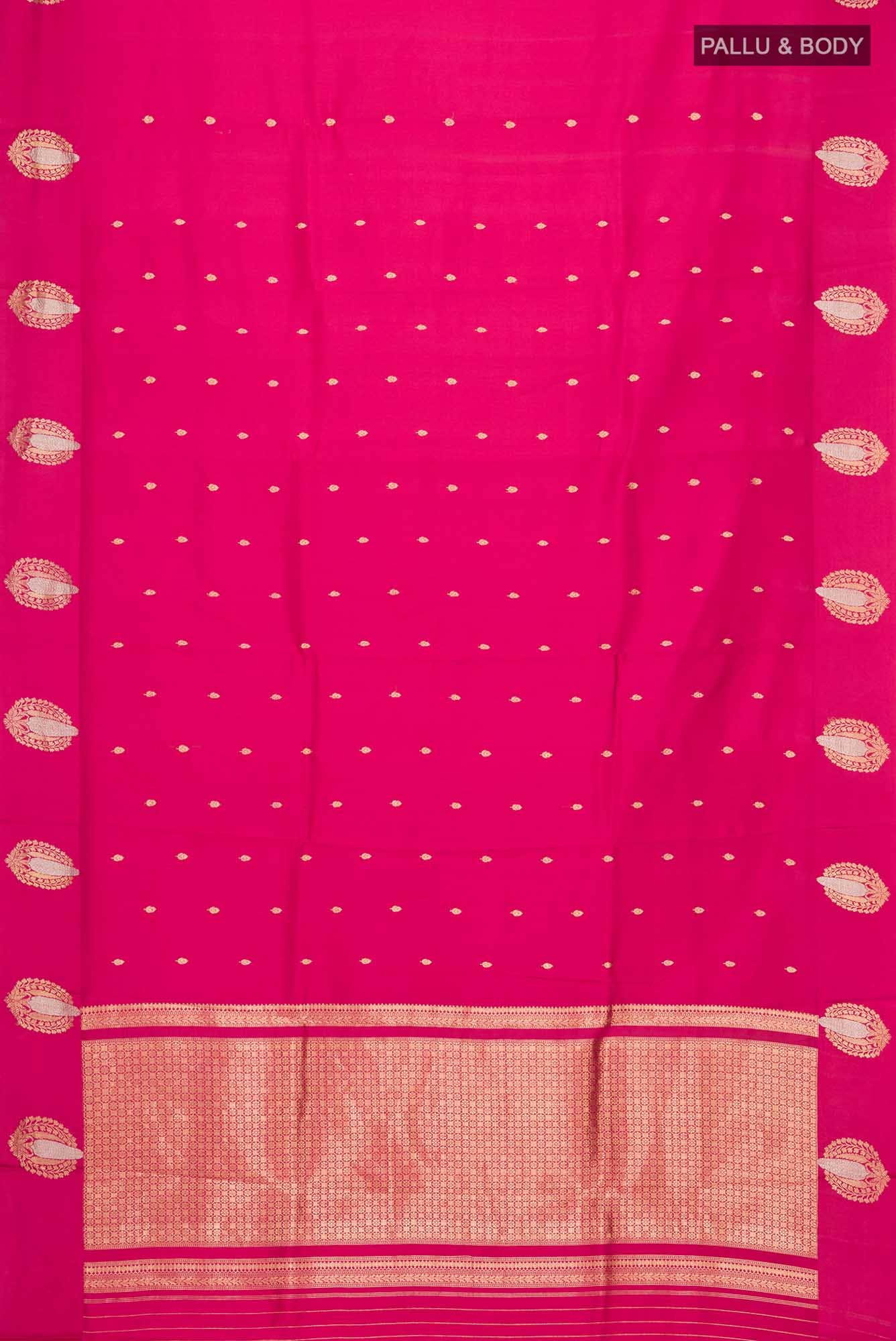 Pink Banarasi Katan Silk Saree