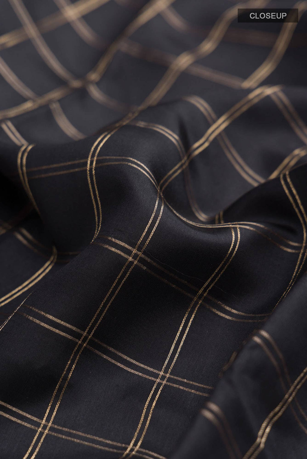 Black Banarasi Katan Silk Saree