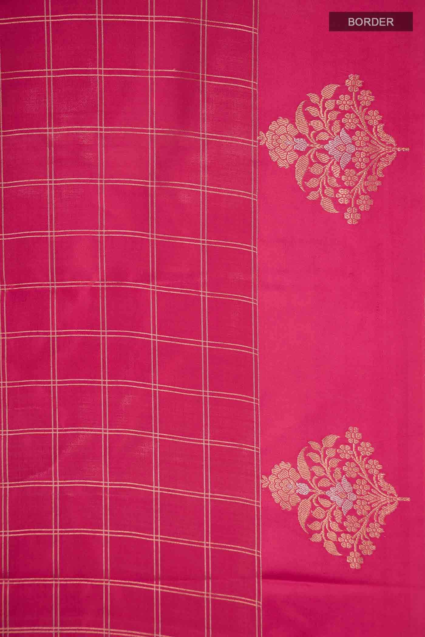 Pink Banarasi Silk Saree