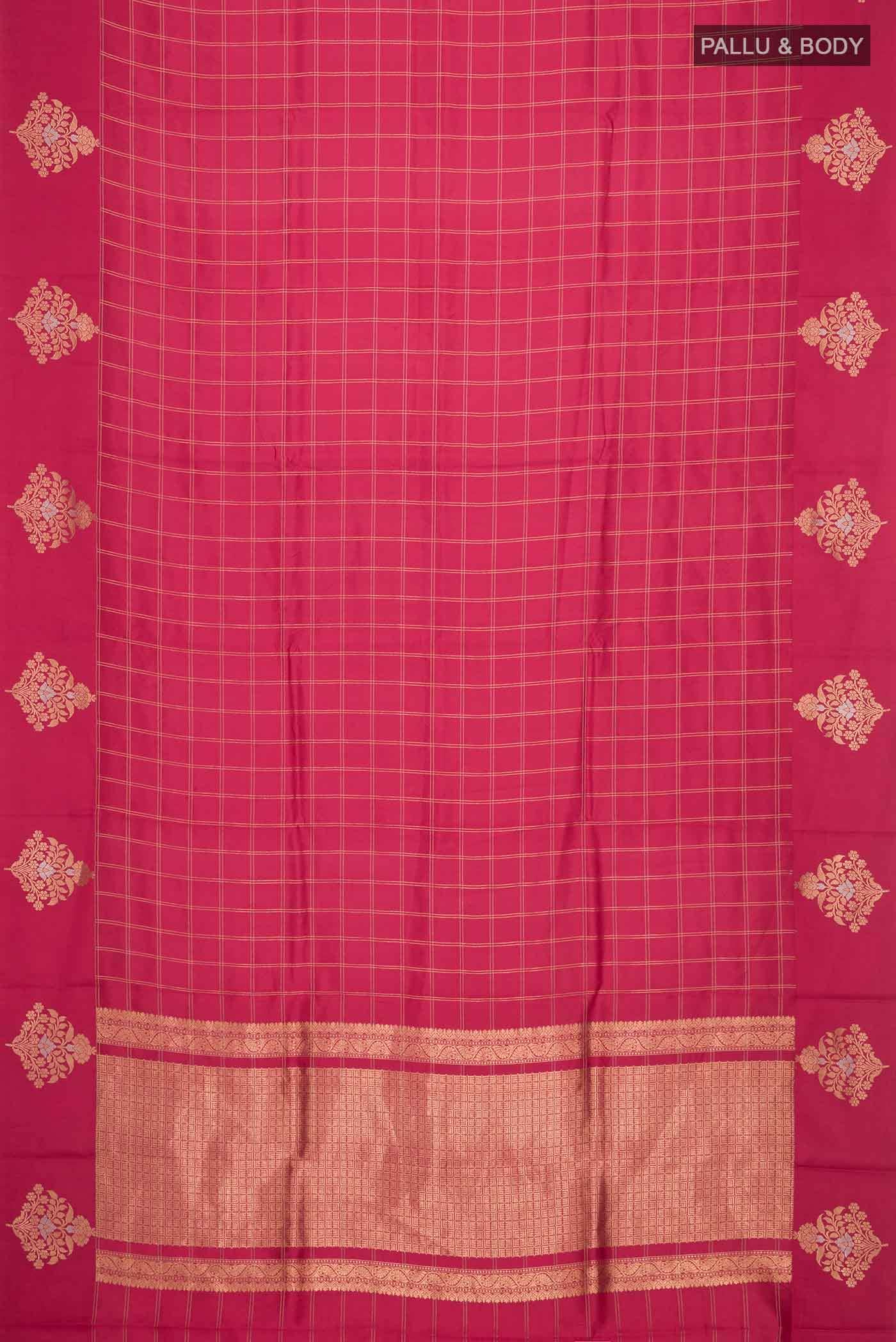 Pink Banarasi Silk Saree
