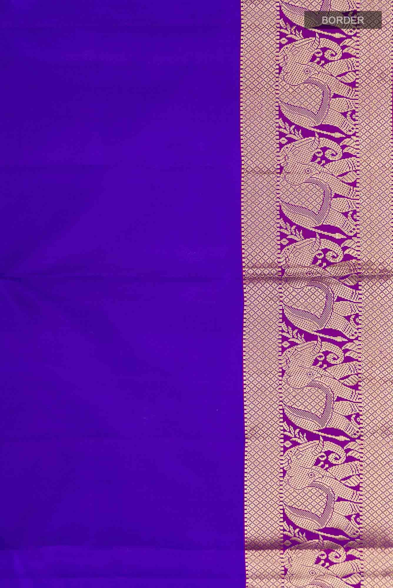 Blue Kanchipuram Silk Saree