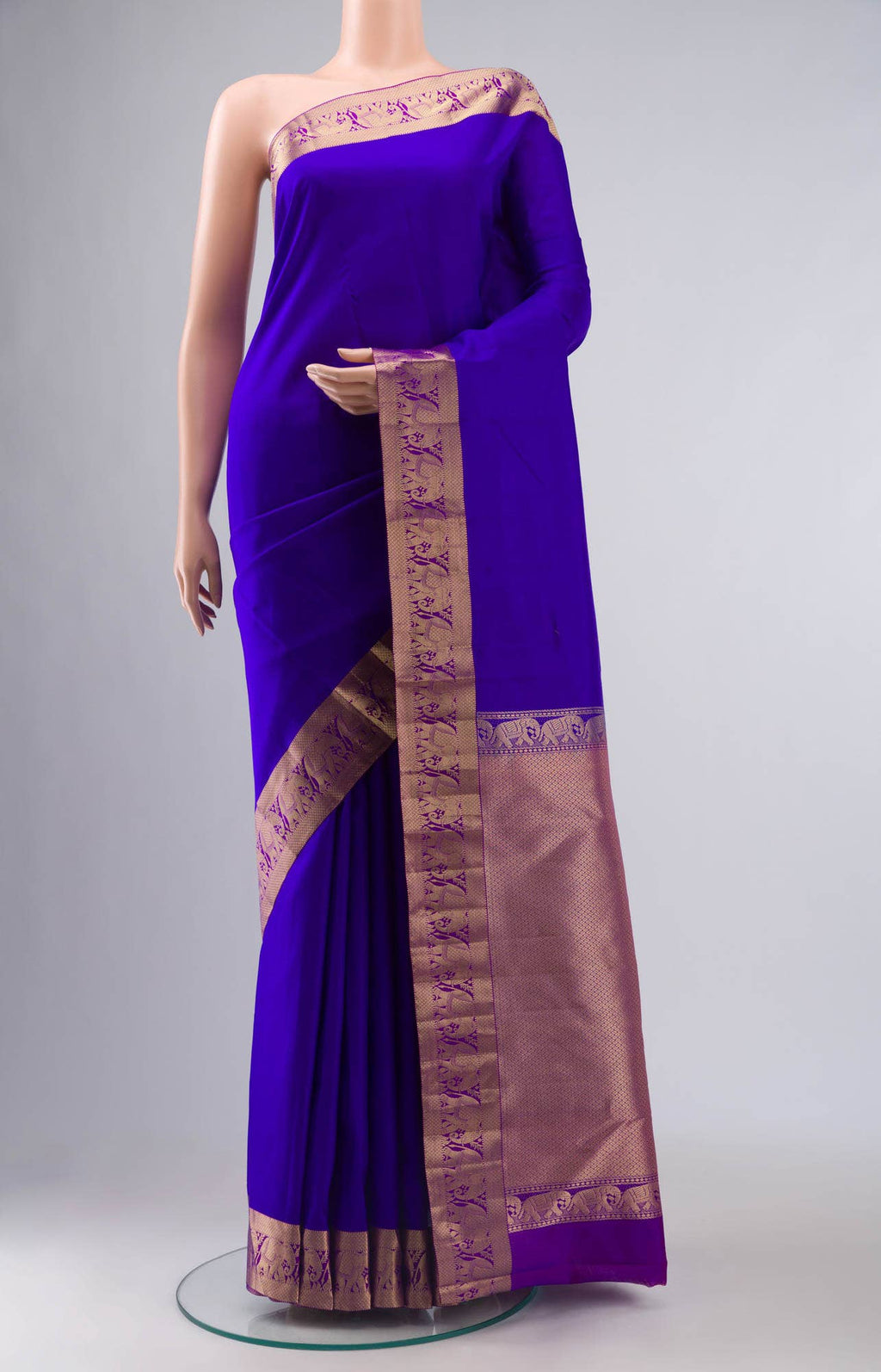 Blue Kanchipuram Silk Saree