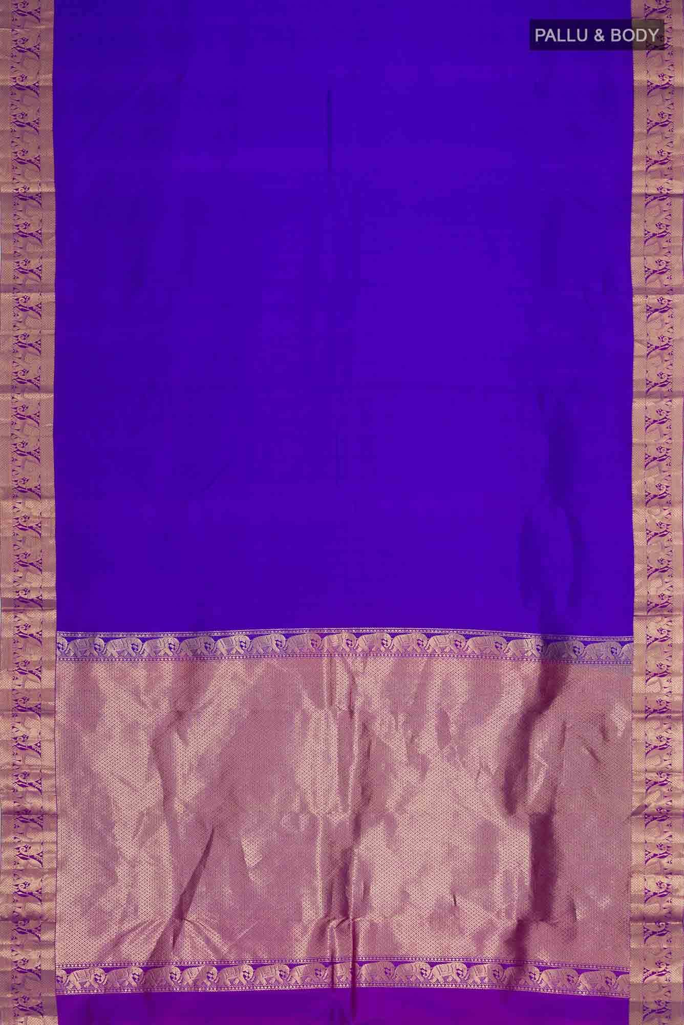 Blue Kanchipuram Silk Saree