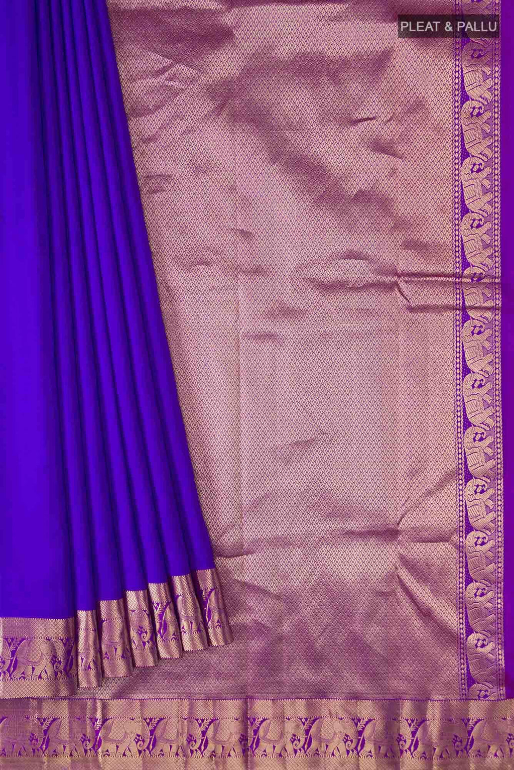 Blue Kanchipuram Silk Saree