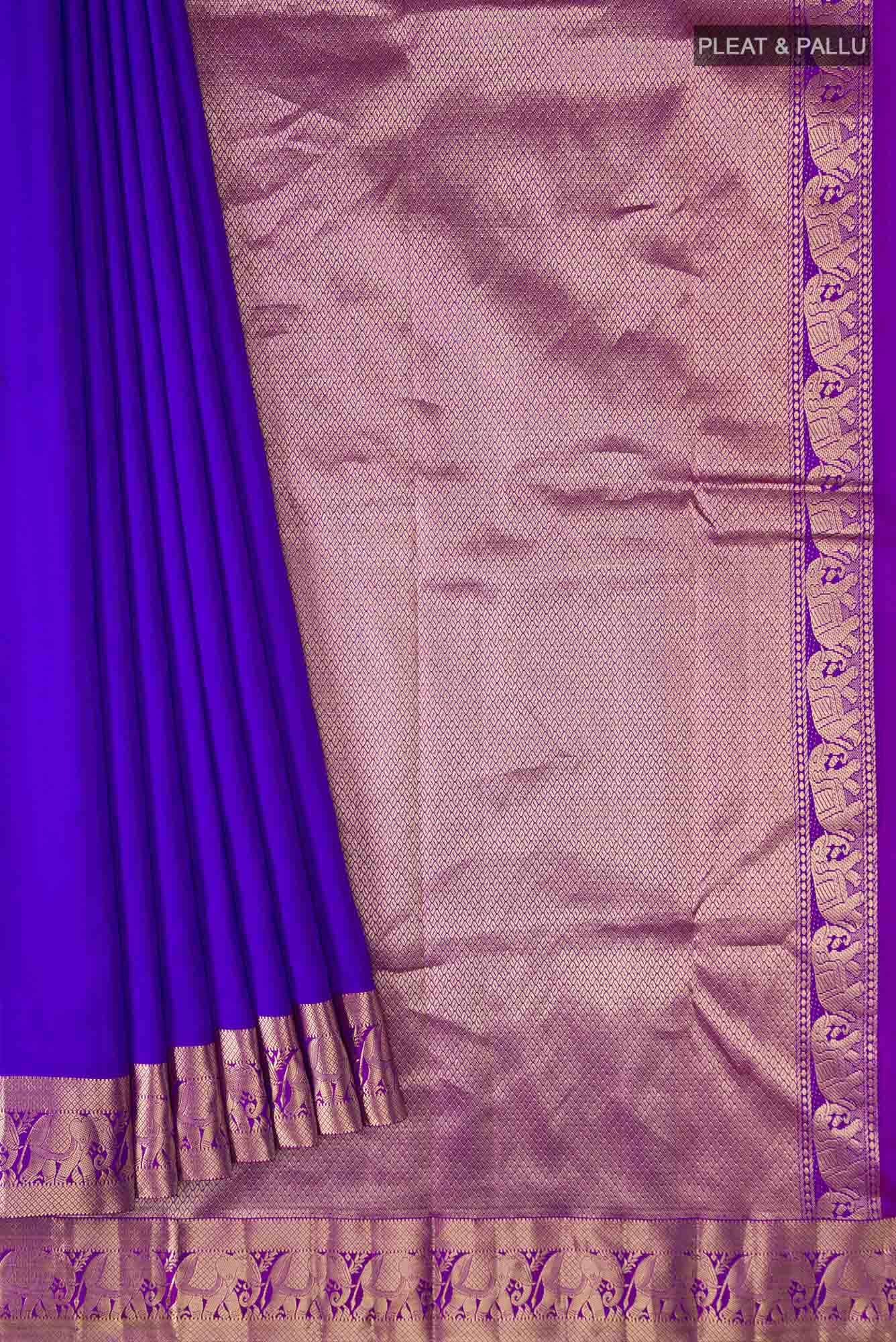 Blue Kanchipuram Silk Saree