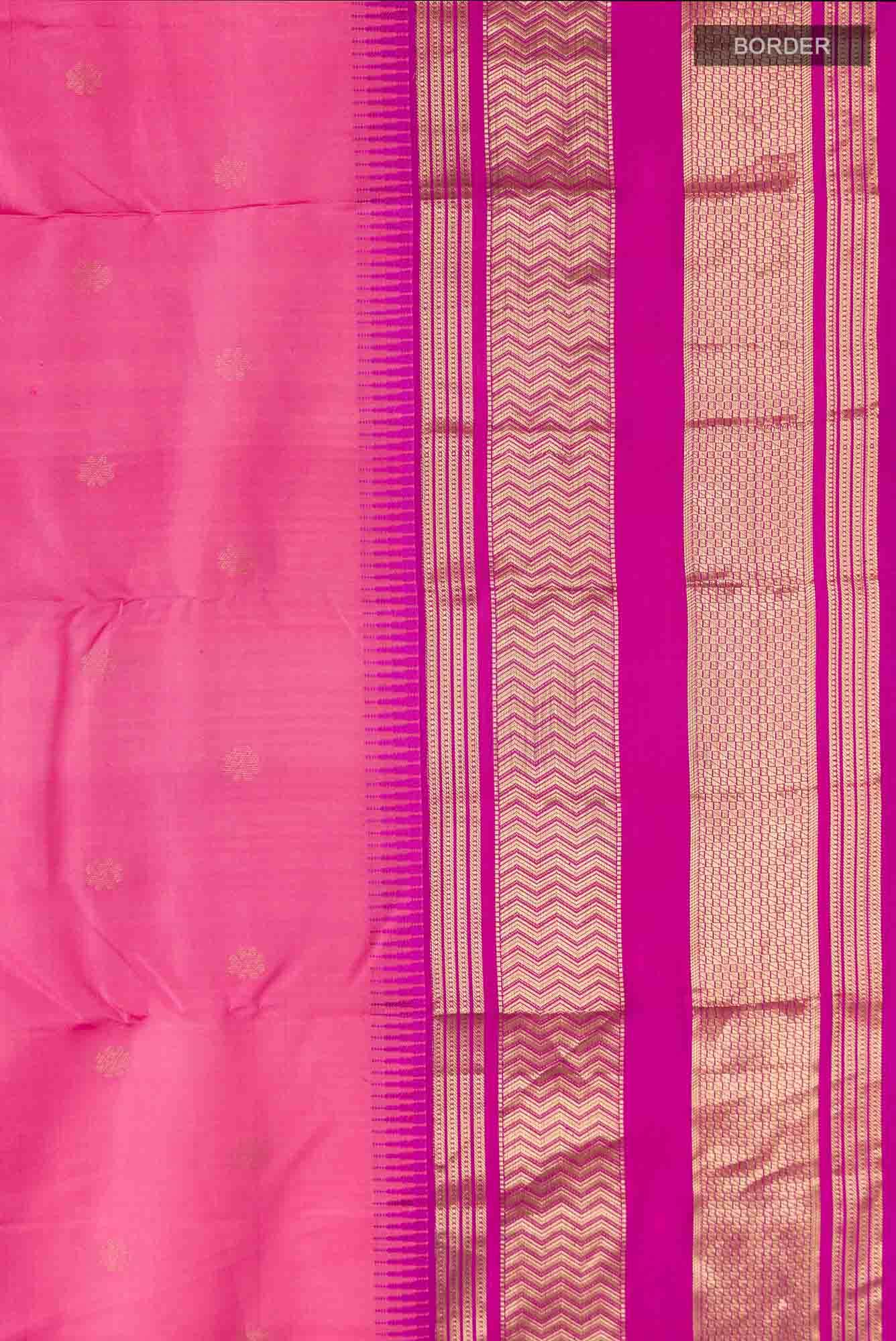 Pink Kanchipuram Silk Saree