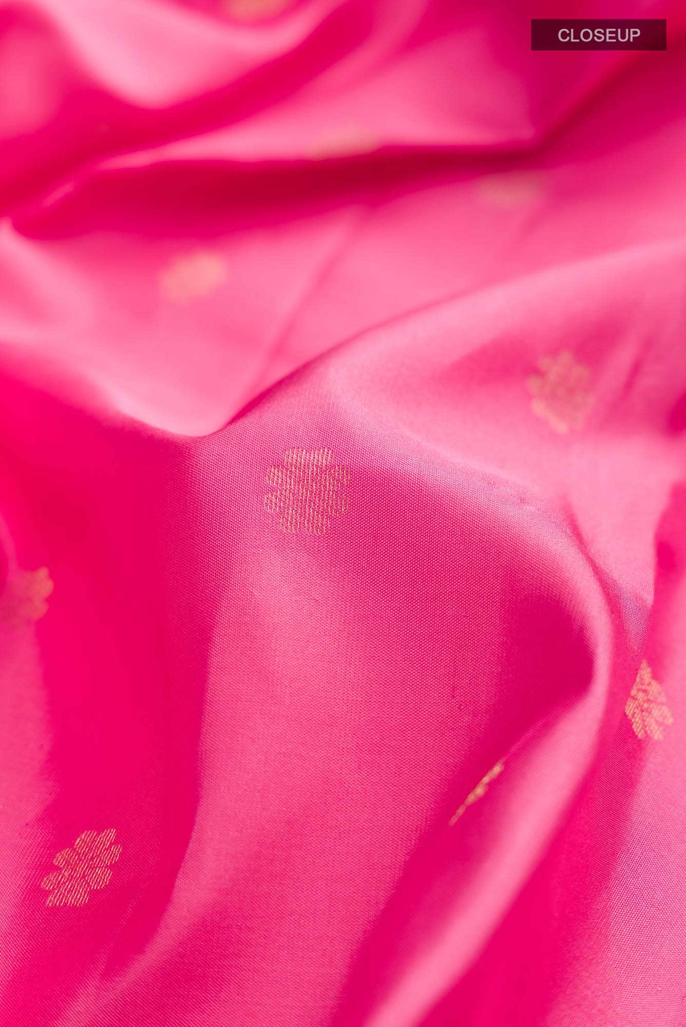 Pink Kanchipuram Silk Saree