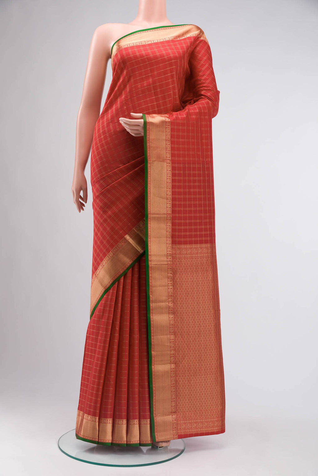 Maroon Kanchipuram Silk Saree
