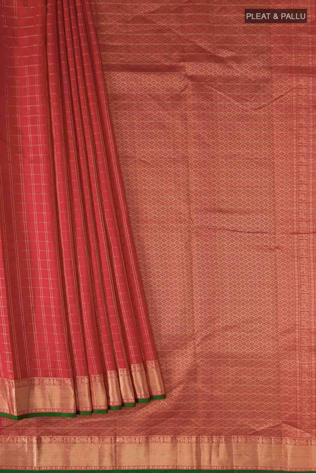 Maroon Kanchipuram Silk Saree