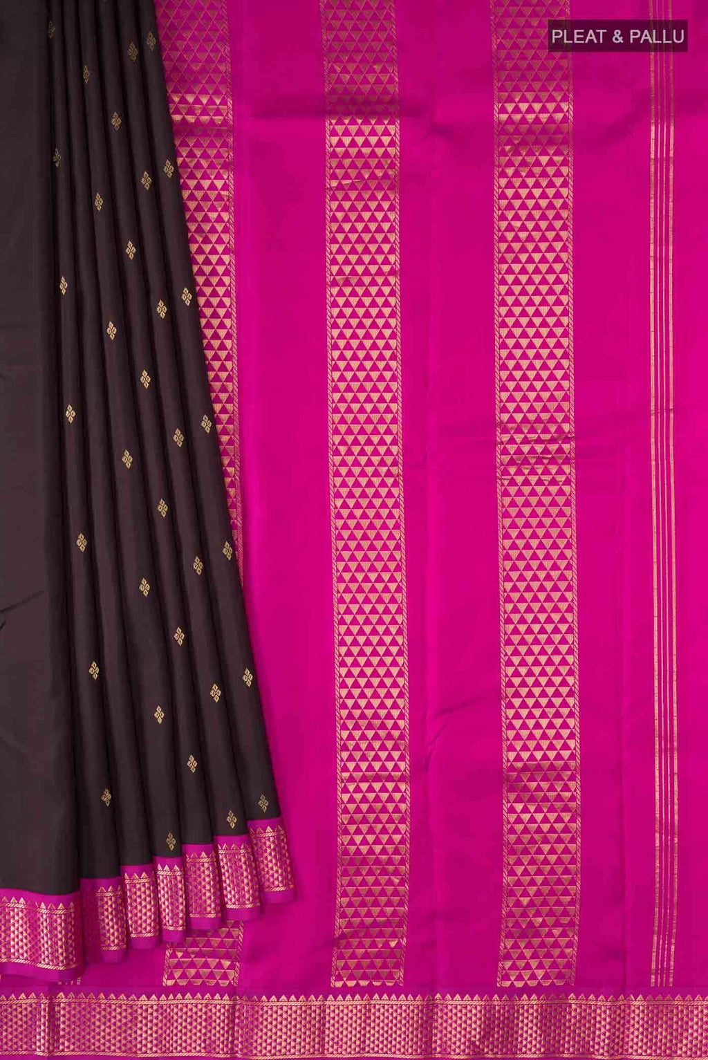 Brown Kanchipuram Silk Saree