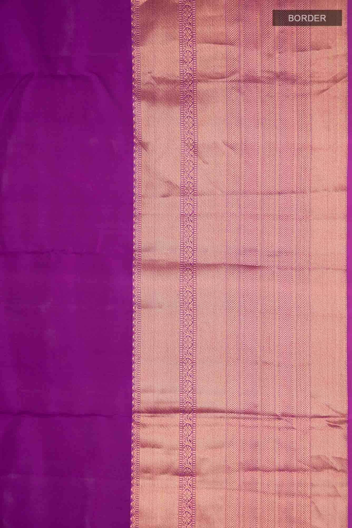 Purple Kanchipuram Silk Saree