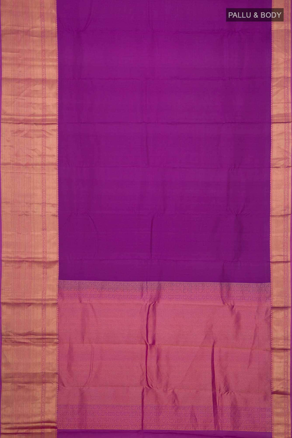 Purple Kanchipuram Silk Saree