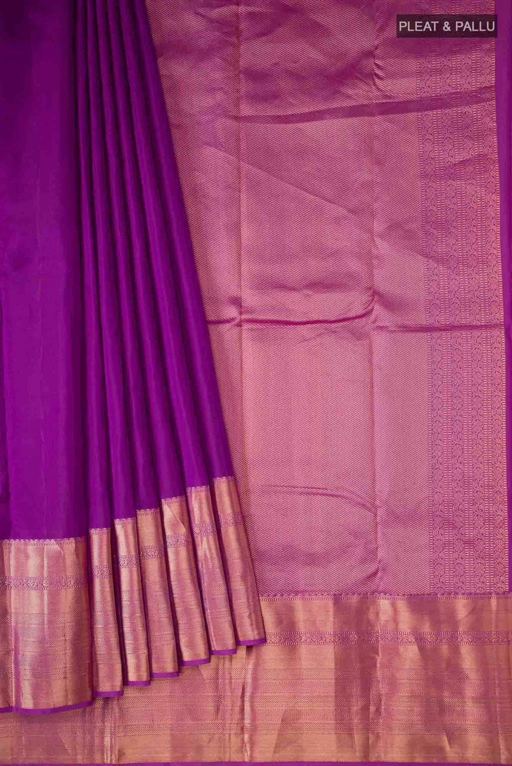 Purple Kanchipuram Silk Saree