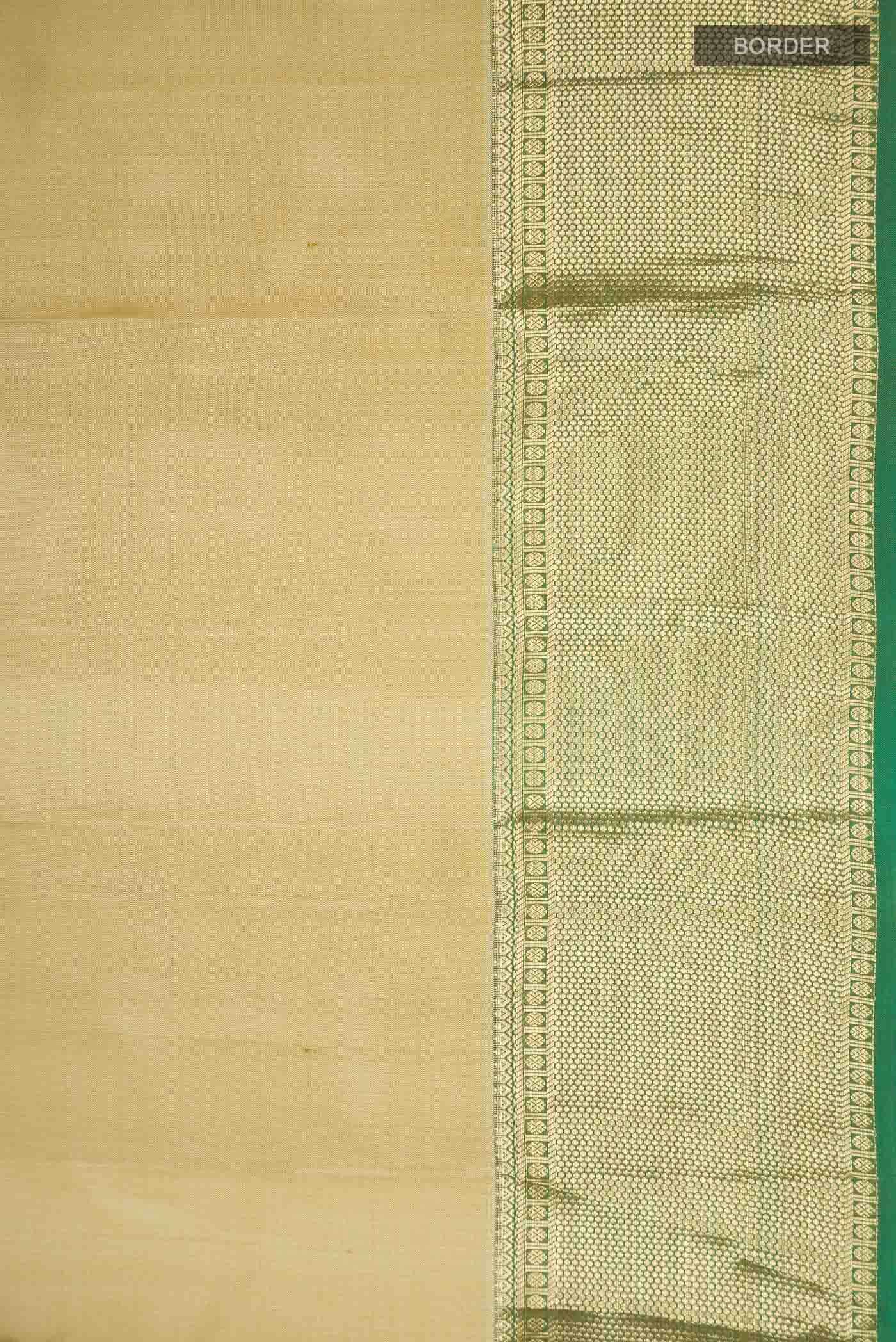 Beige Kanchipuram Silk Saree