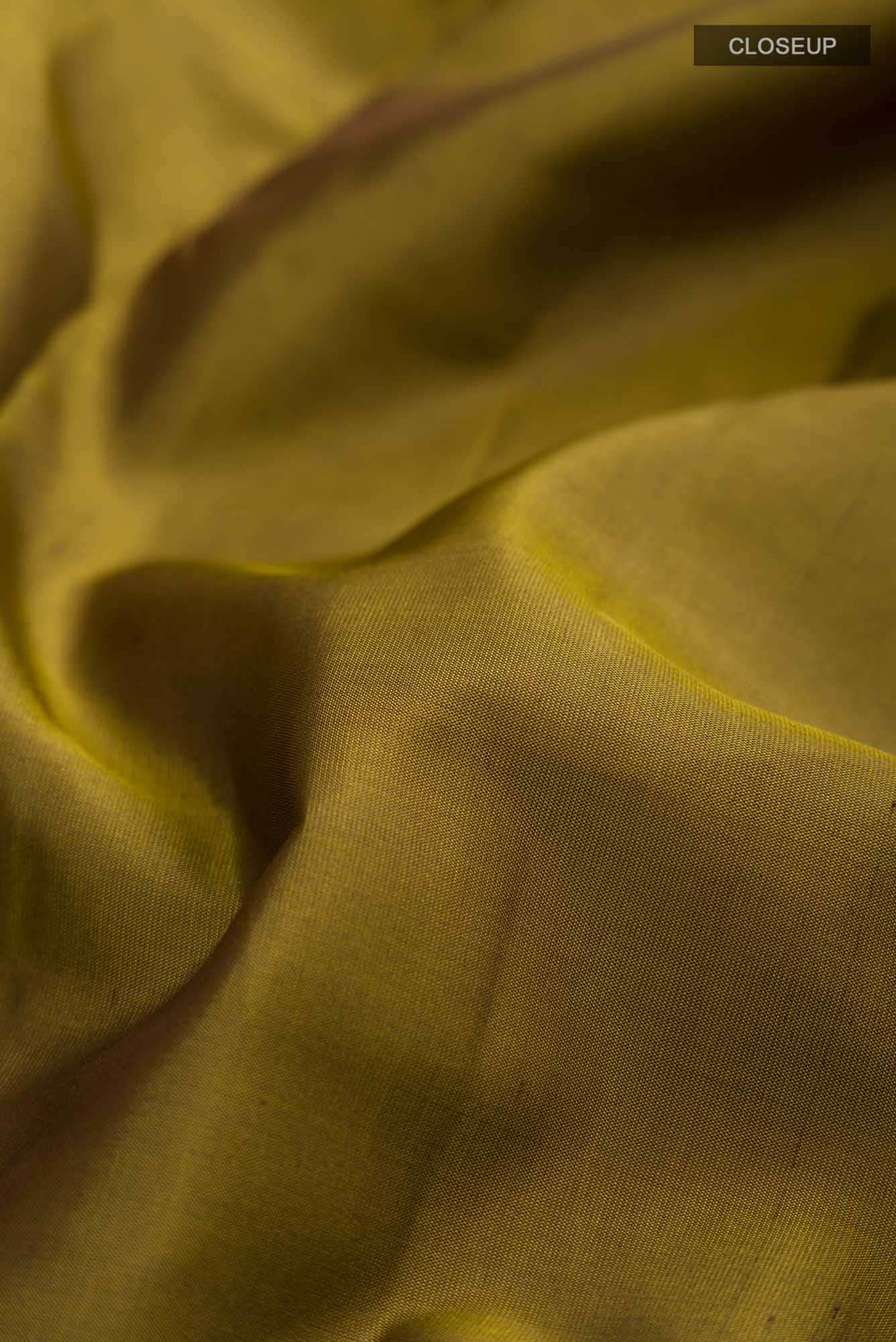 Mehandi Green Kanchipuram Silk Saree