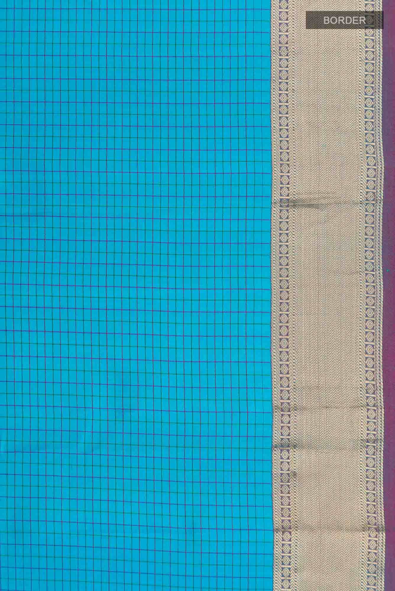 Blue Kanchipuram Silk Saree