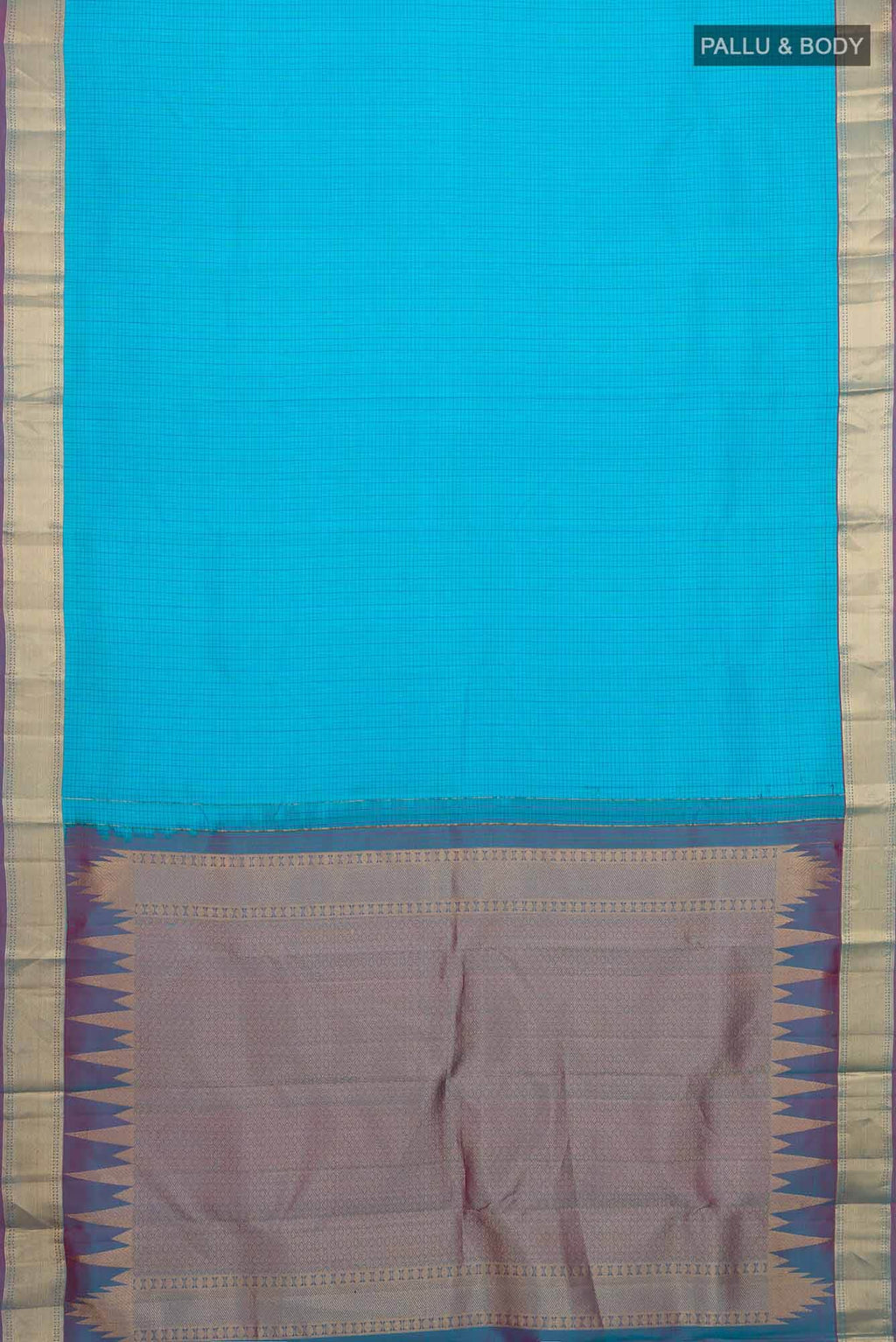 Blue Kanchipuram Silk Saree