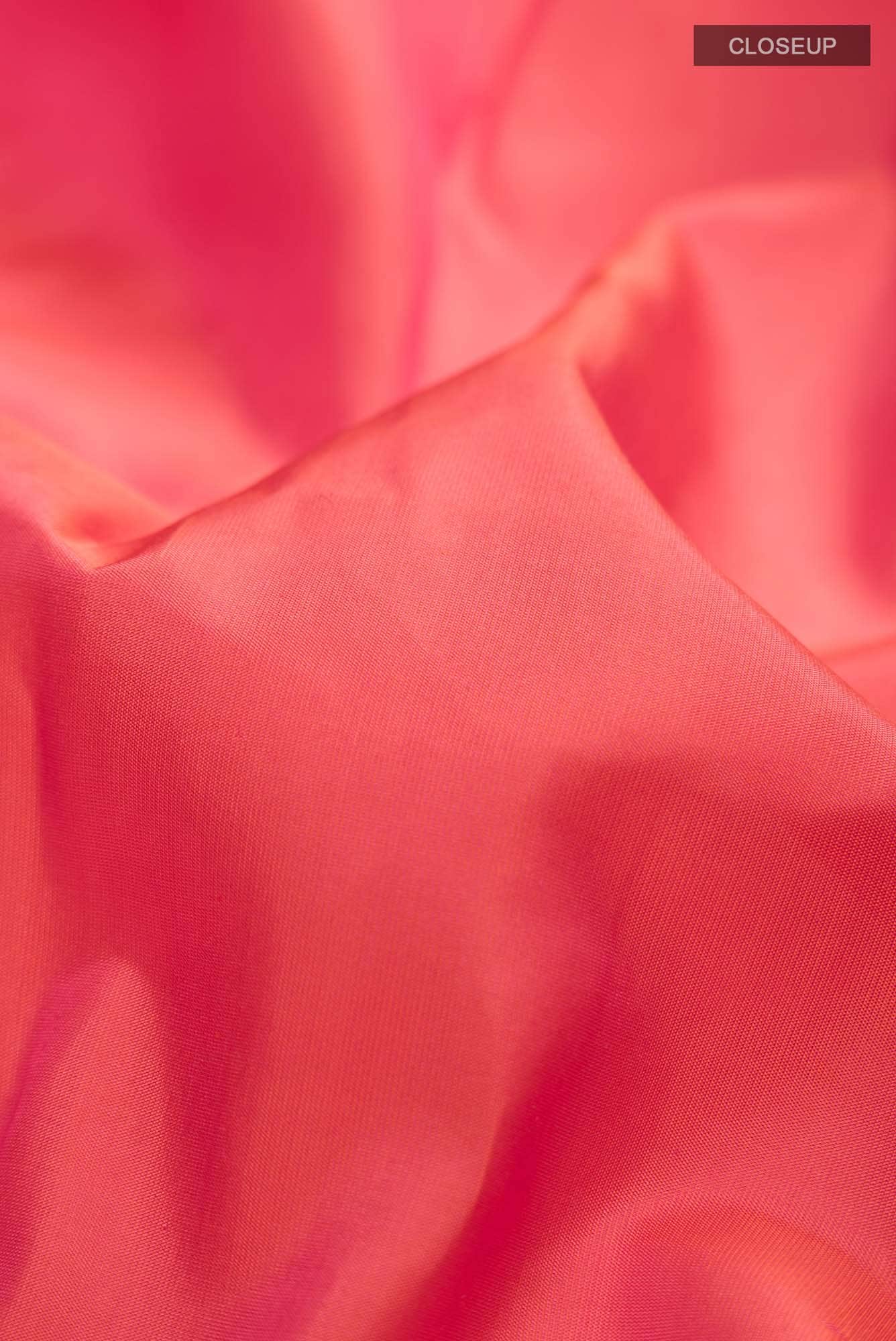 Orange with Pink Dual Tone Kanchipuram Silk Saree