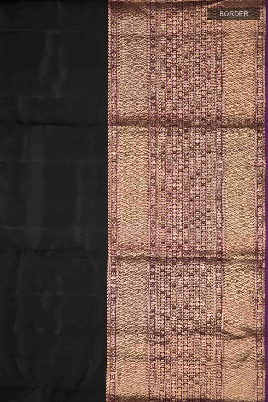 Black Kanchipuram Silk Saree
