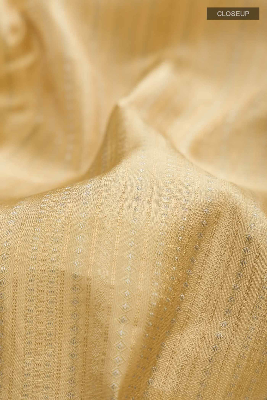Beige Kanchipuram Silk Saree