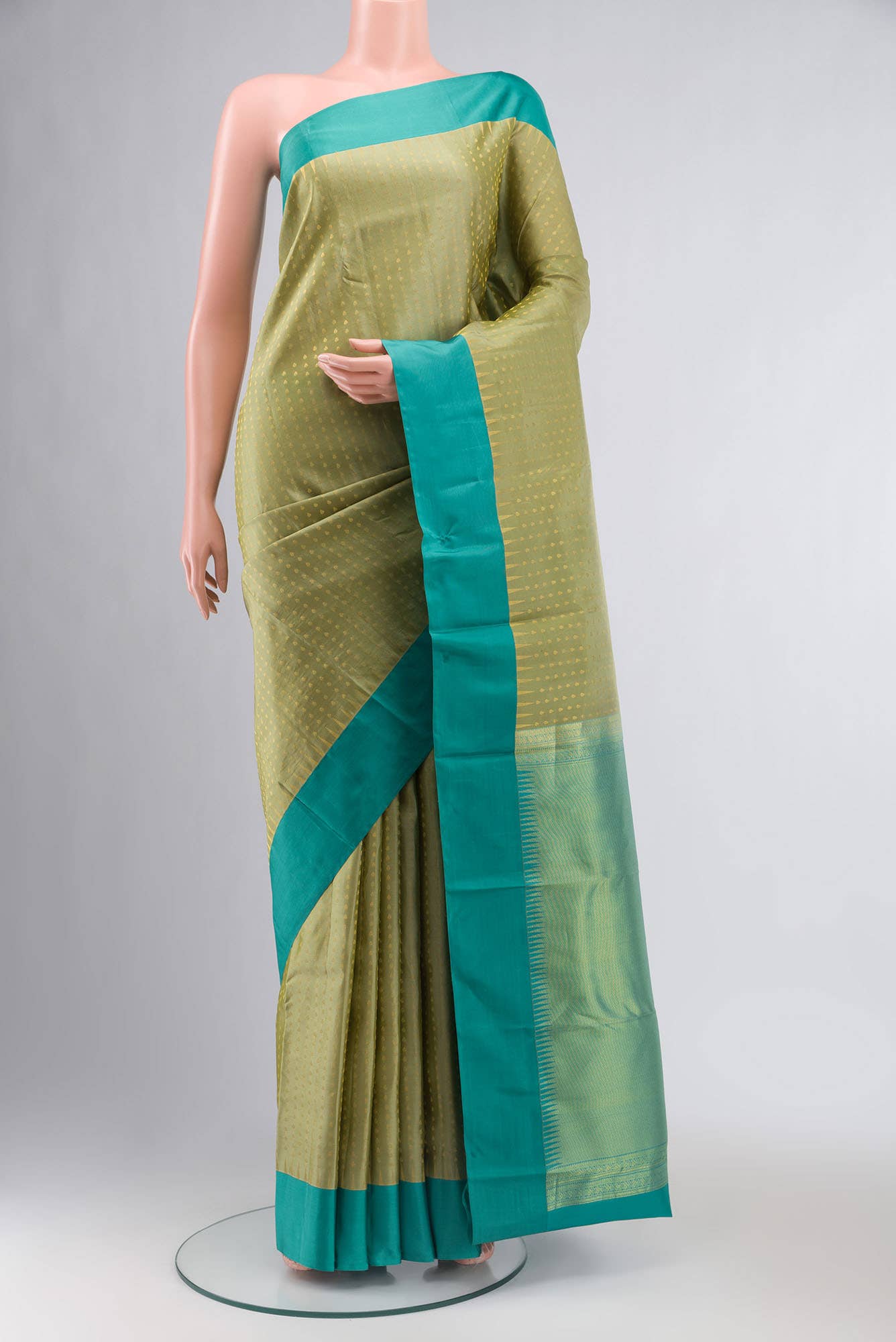 Green Kanchipuram Silk Saree